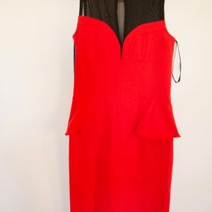 Red dress from bebe